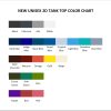 tank top color chart - Gojira Merch